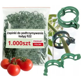    Virágok, növények, paradicsomok, babok, szőlőhajtások rögzítésére szolgáló klipek 1000 db