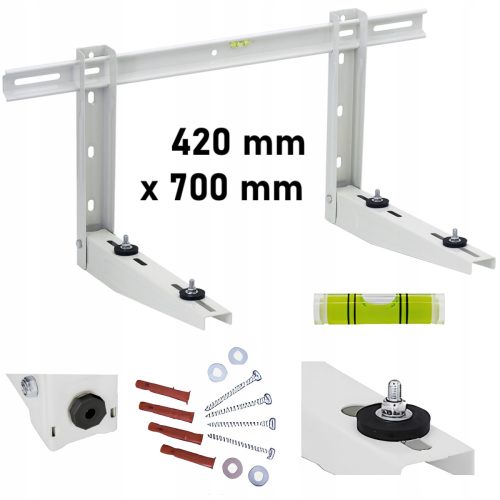Hordozható légkondicionáló - Konzol klíma rögzítő konzol 42cm 100kg