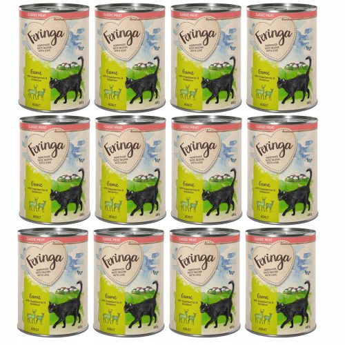 Konzerv macskáknak - Feringa szarvas nedves macskaeledel (12x400)
