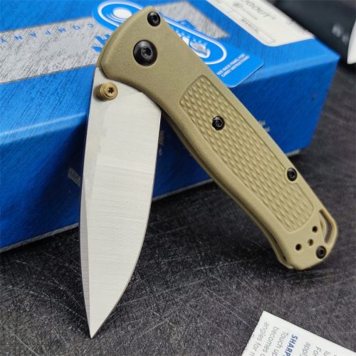 Fűrészek, fűrészlapok - Khaki bm mini hibás stílus tartó összecsukható kés s