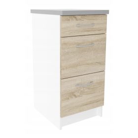   Konyhai szekrény Maruś White 46 x 60 x 85 cm Első szín: Sonoma Oak