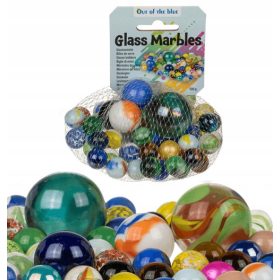  ÜVEGGOLYÓK Üveggolyók 500 g rácsban