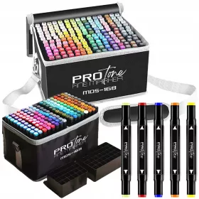   Jelölők gyerekeknek - Alkoholos markerek pro set 168 db touch + táska