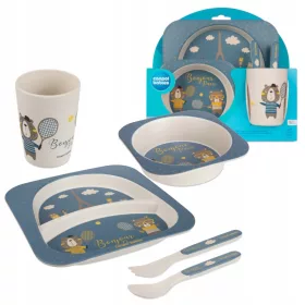   Edénykészlet, evőeszköz egy csecsemő számára - Canpol Babies hajók 5el Bonjour Paris 9m+