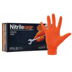  MTS biztonsági és védőkesztyű szerelőknek, védő narancssárga gogrip Narancs, 9 - L méret, 25 pár