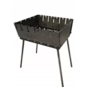 Faszenes grill - Mangal 6 szénrács bőrönd fém 2 mm