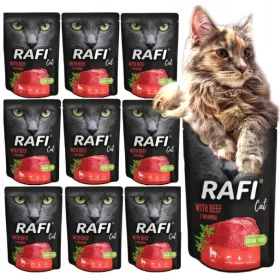   Konzerv macskáknak - Rafi macska nedves macska macska marhahús 10 x 300 g