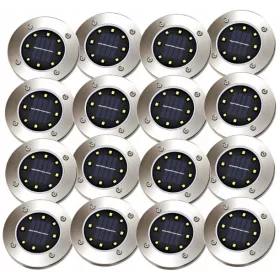   Földbe szúrható lámpa - 16x LED kerti napenergia lámpák