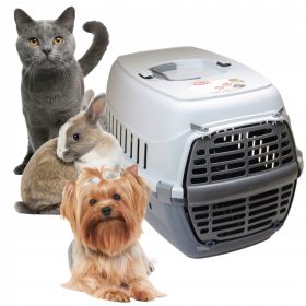   Láda macskáknak - Transporter egy macska, kutya, nyúl, szürke 50 cm -re