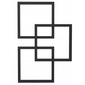  Dekoratív fürdőszobai radiátor 100/66 matt fekete