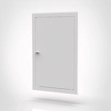 Ellenőrző ajtó - FEHÉR FÉM VÁLTÓAJTÓ 40X80