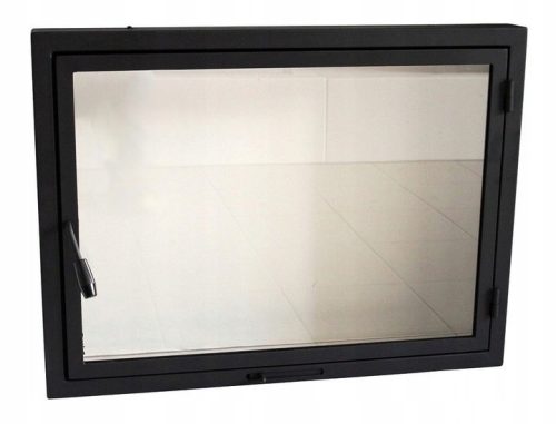 Kandalló ajtaja - Ajtó a BAME Grille 70x50cm szilárd üveghez