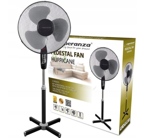 Ventilátor - Esperanza hurrikán 50W 40W padlóventilátor