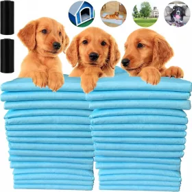   Higiéniai kellékek kutyáknak - PSA Mats Alapítványok megtanulják pisilni a 60x60 + táskákat