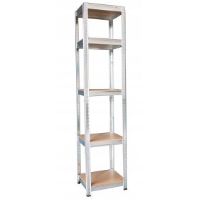 Fém raktár állvány horganyzott garázs 180x40x40