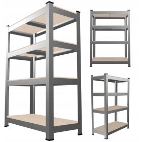    GARÁZS TÁROLÓPOLC, FÉM MŰHELY, 150x70x30, 600kg, 4 PALC