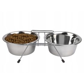  Két darab Yoka ezüst fémtál készlet, 3 liter