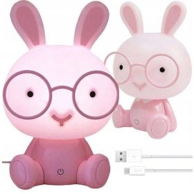  Lewer éjjeli lámpa, rózsaszín és lila