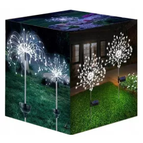   Földbe szúrható lámpa - 2X SOLÁR LÁMPA 150 LED KERTI DÍSZ