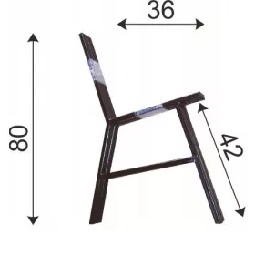 Kerti pad - Acél láb a padhoz