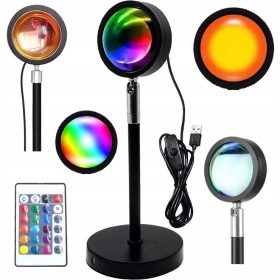   Gyermek asztali lámpa - Dekoratív lámpa az asztalon naplemente LED 7W 27cm USB 5V