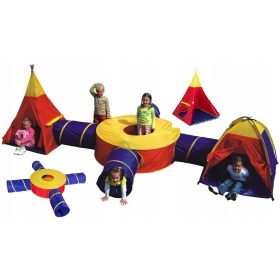   Gyermek sátor - Sátor 7in1 alagutak ház játszótér gyermekeknek