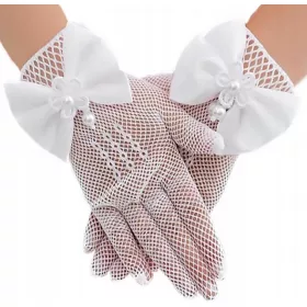  Communion kesztyű, hálós csipke áldozás