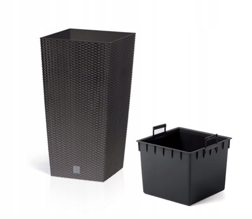  Prosperplast virágcserép 28,7 cm x 28,7 x 55 cm átmérőjű 28,7 cm műanyag barna és bézs árnyalatok