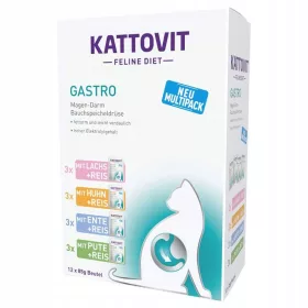   Konzerv macskáknak - KATTOVIT MULTIPAK GASTRO 12x85g ízek keveréke