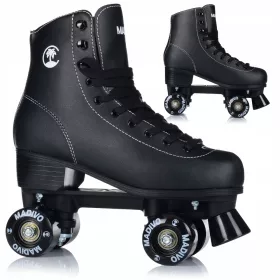   Gyermek retro korcsolya - Klasszikus görkorcsolya fekete retro abec-7 gumi 38