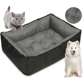    Superkissen24 kutya kanapé fekete, szürke árnyalatok 55 cm x 70 cm