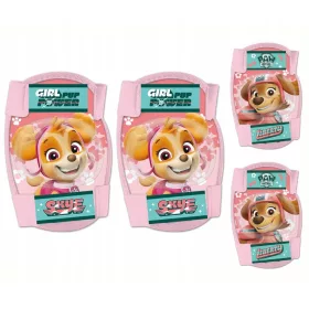   Gyerek védőfelszerelés - PAW PATROL SKYE kerékpárvédők térd könyök