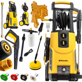   Riwall nagynyomású mosó 350 bar 3200 W + Riwall nagynyomású mosó 1 bar 0 W