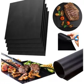   Grillszőnyeg - 10X TEFLON Szőnyeg GRILL TÁPA BBQ SÜTÉSHEZ