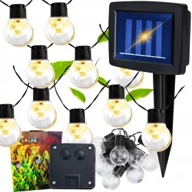   Függő kerti lámpa - Solar Girl és Garden Lights világos LED izzók