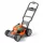 Gyermek kerti szerszámok - Husqvarna HU800 AWD fűnyíró 35x22 cm szürke