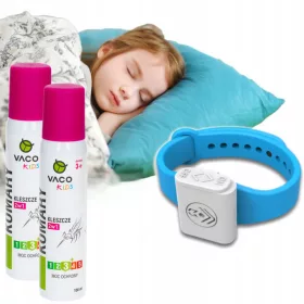    2× VACO KIDS Szúnyog, kullancs és törpe spray gyerekeknek (3 éves kortól) - 100 ml + LTC füstbomba szúnyogok ellen