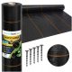  AGRO SZÖVET 1,1x50m 90g FEKETE AGRO NONSZÖVETŐ UV 3% GYOMMENTES + TÜSEK