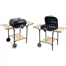   Faszenes grill - Kerti grill 45x40 cm rács beállításával