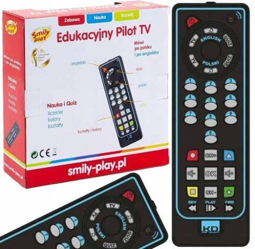 Oktató játék - OKTATÁSI TV TÁVIRÁNYÍTÓ KÉTNYELVES HANG MOSOLYOS JÁTÉK