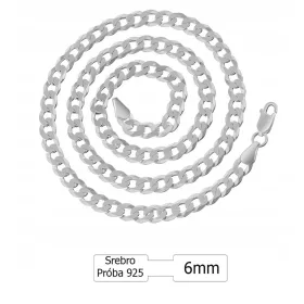  Férfi ezüst teljes lánc 60cm 6mm