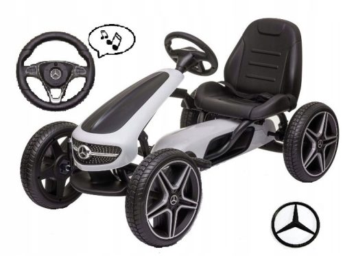 Gokart gyerekeknek - A Mercedes go -kart pedálokhoz, a nagy körök engedélyével