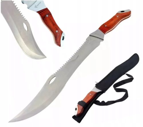 Kés, machete - NAGY MACHETE VADÁSZKÉS RAMBO BAJONET 47CM