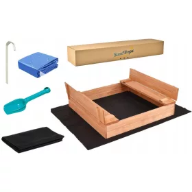 Homokozó - Impregnált homokozó 120 cm -re zárult