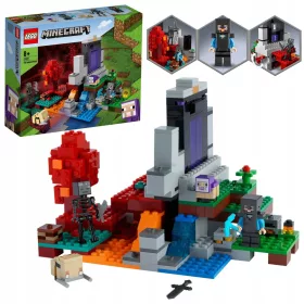    LEGO Minecraft 121172 Lego Minecraft kockák elpusztult portál csontváz barlang Nether 2 Worlds