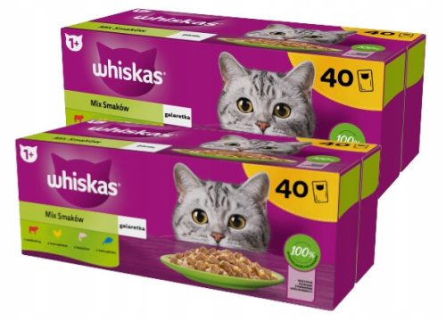 Konzerv macskáknak - Whiskas felnőtt 80x85 g ízek keveréke