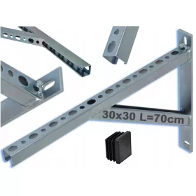   Légcsatorna - FALI KONZER AKGASZTÓ 700mm SÍN KONZER HOGANGOZOTT