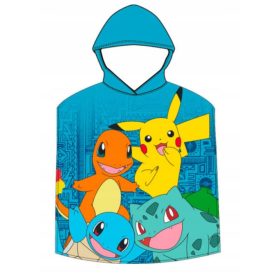   Baba törölköző kapucnival - Pokemon poncho poncho gyors szárító törülköző 50x100