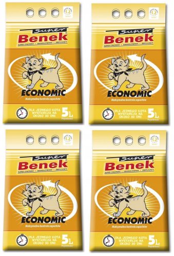 Alom nyulaknak és kis rágcsálóknak - Macska kavicsos Super Benek gazdasági 4x5l