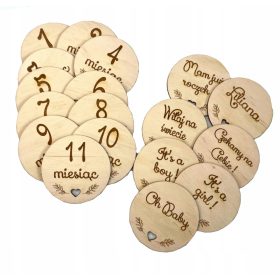   Emlékkép - Fafotók a gyermekekkel hónapokig tartó fotókhoz